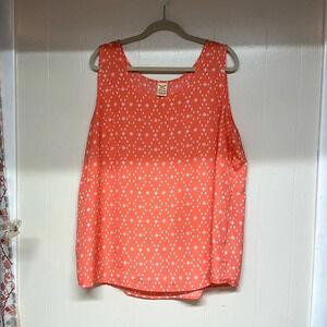 Faded Glory Sleeveless Blouse Sz 3X 22-24w